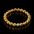 Golden Orbit Gemstone Bracelet