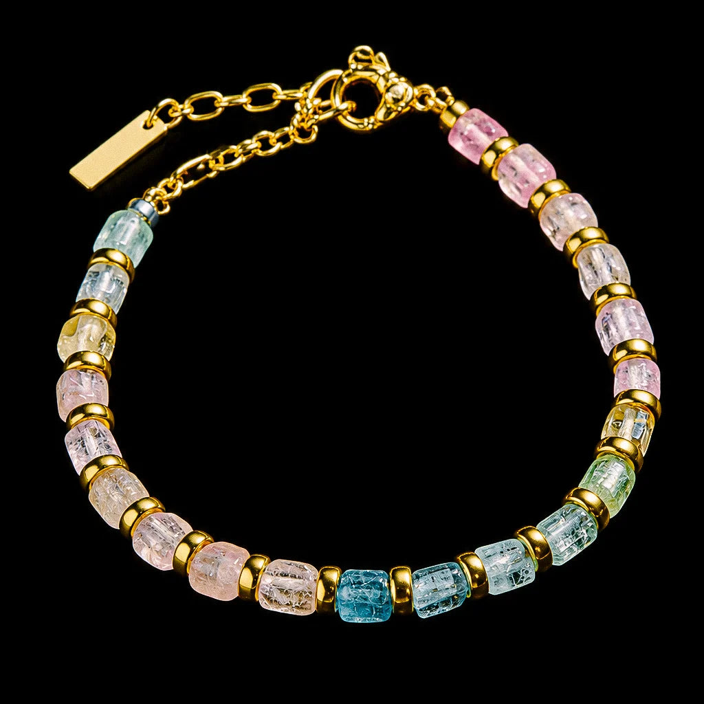 Sugar Prism Pink Tourmaline Bracelet