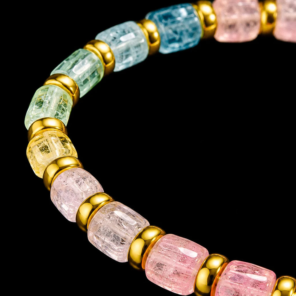 Sugar Prism Pink Tourmaline Bracelet